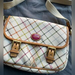 Coach White Multicolor Crossbody Bag
